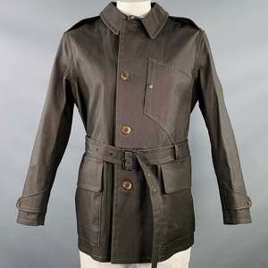 RRL by RALPH LAUREN Sanders Brown Cotton Twill Belted Jacket